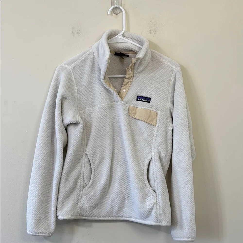 Patagonia Re-Tool Snap-T Pullover Raw Linen White X-Dye Size Small - Picture 4 of 10